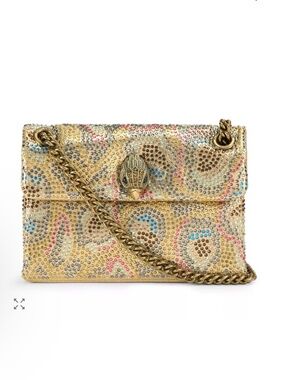 KURT GEIGER Kensington Mini Embellished Convertible Crossbody in Dark Yellow
